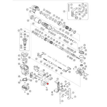 Spaccato ricambi martello demolitore HM1111C