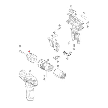 Spaccato ricambi avvitatore HP330D