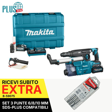 Tassellatore SDS-PLUS 28mm 2,9J 40V XGT BL Makita HR009GM202