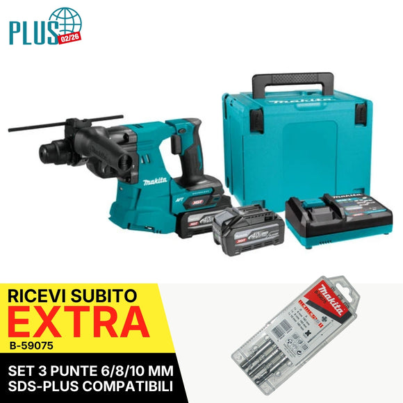 Tassellatore SDS-PLUS 28mm 3,3J 40V XGT BL Makita HR011GU201
