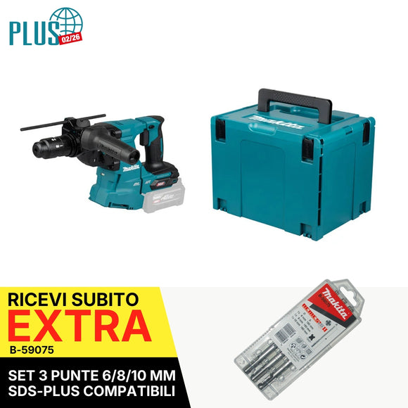 Tassellatore SDS-PLUS 28mm 3,3J 40V XGT BL Makita HR012GZ01
