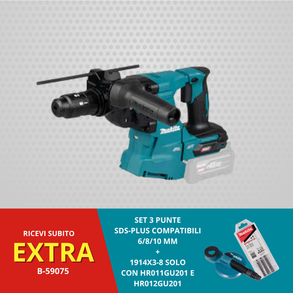 Tassellatore SDS-PLUS 28mm 3,3J 40V XGT BL Makita HR012GZ01