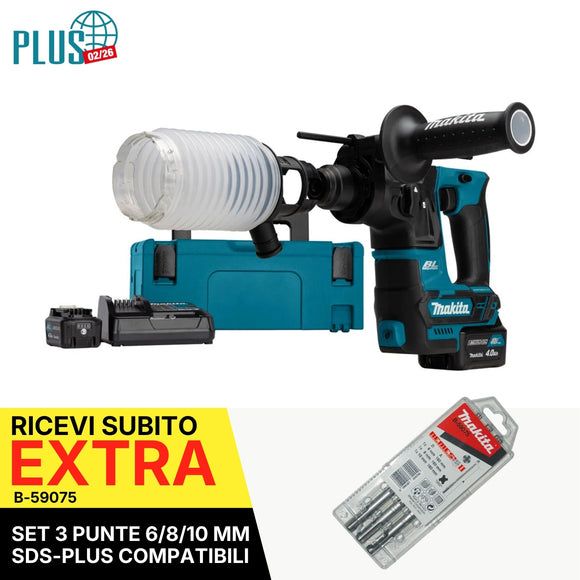 SDS-PLUS-Schlagbohrmaschine 16 mm 1,1 J 12 V CXT BL Makita HR166DSMJ