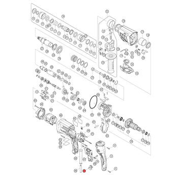 Spaccato ricambi tassellatore HR2631FT