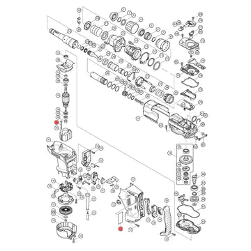 Spaccato ricambi martello demolitore HR4001C