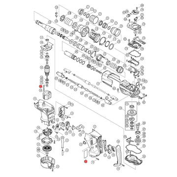 Spaccato ricambi martello demolitore HR4010C