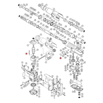 Spaccato ricambi martello demolitore HR5001C