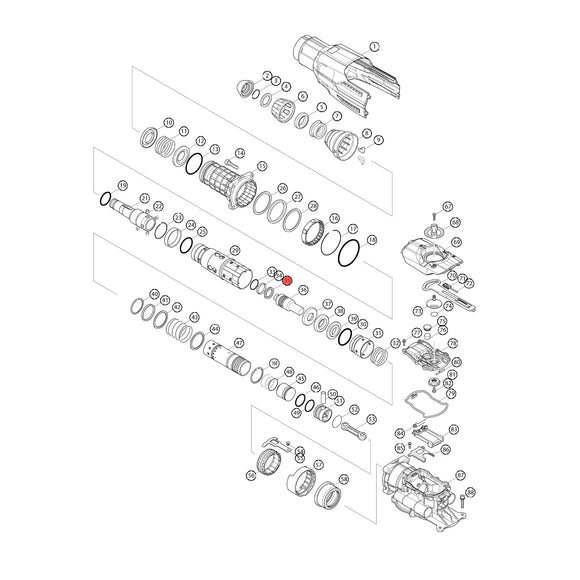 Spaccato ricambi martello demolitore HR5212C
