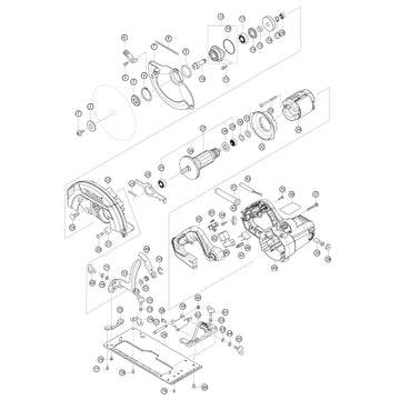 Spaccato ricambi sega circolare HS7611