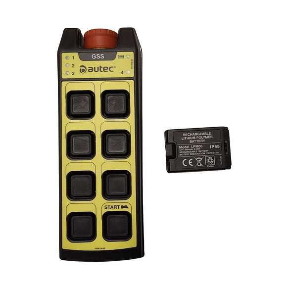 Unità trasmittente T8B con batteria al litio Autec TT08B001H0