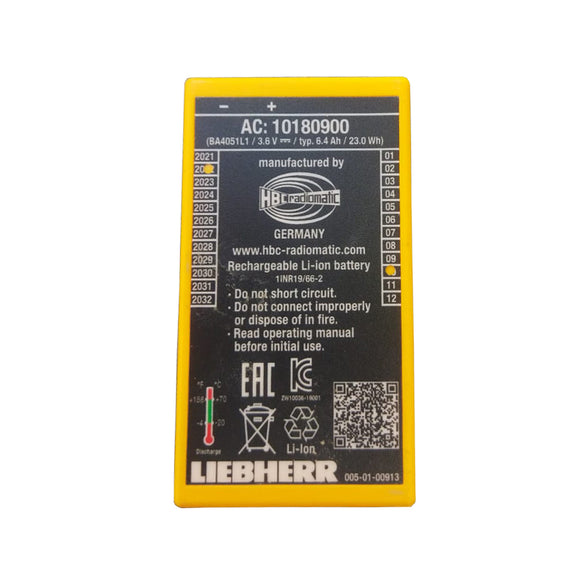 Batteria originale 3,7V 6Ah HBC-RADIOMATIC BA4051L1