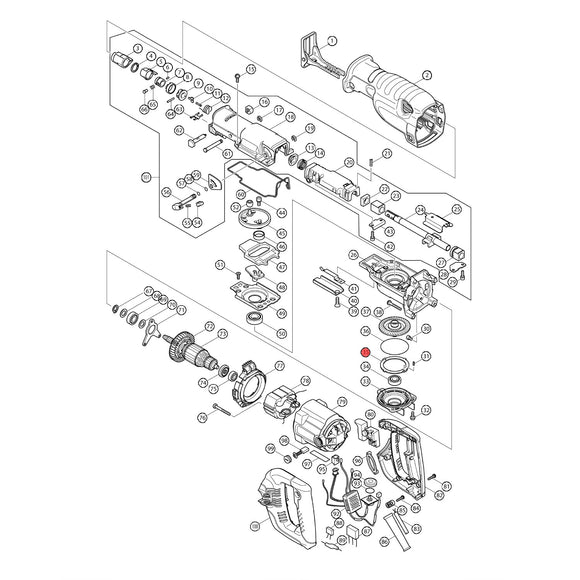 Spaccato ricambi seghetto diritto JR3070CT