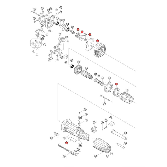 Spaccato ricambi cesoia per metallo JS1601