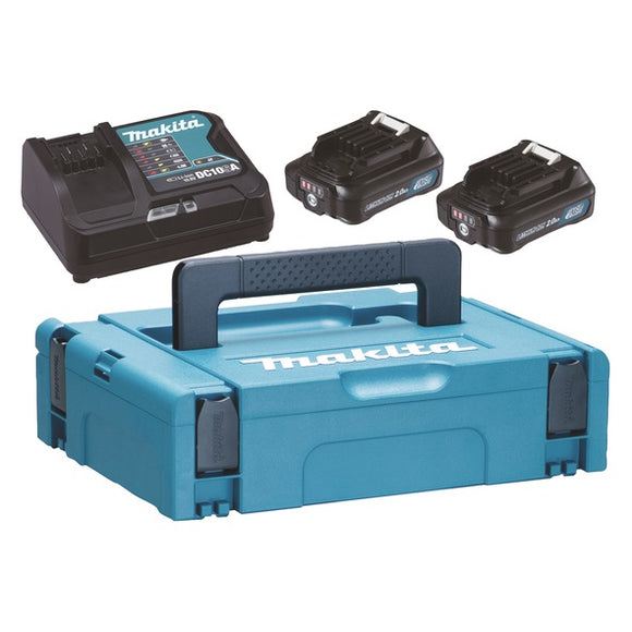 Kit energy 12V DC10SB + 2x BL1021B Makita 197658-5