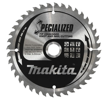 Lama Specialized TCT Ø165mm foro 20mm 40 denti Makita B-33168