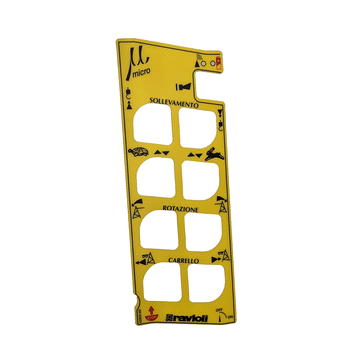 Kit pannello tasti completo per radiocomando MICRO 8 Ravioli