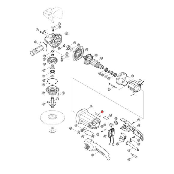 Spaccato ricambi levigatrice/lucidatrice SA7000C