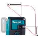 Tracciatore laser rosso 35m 12V CXT Makita SK106DZ-4