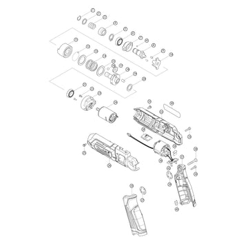 Spaccato ricambi avvitatore ad impulsi TD022D
