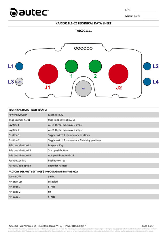Manipolatore AJC ACRM15 Autec KAJC0011L1