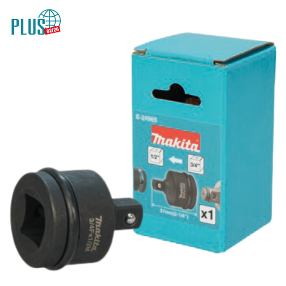 Adattatore per bussole attacco quadro
3/4" (F) > 1/2" (M)