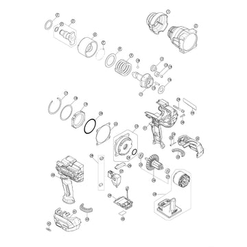 Spaccato ricambi chiave ad impulsi TW001G