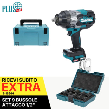 Chiave ad impulsi 1/2" 1700Nm 40V XGT BL Makita TW002GZ01