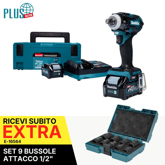 Impact wrench 1/2" 350Nm 40V XGT BL Makita TW004GD201