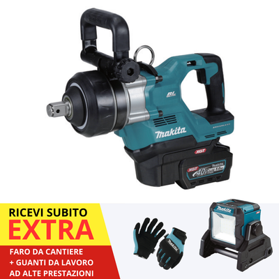Chiave ad impulsi 1" 3150Nm 40V XGT BL Makita TW009GT201
