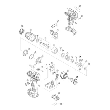 Spaccato ricambi chiave ad impulsi TW161D