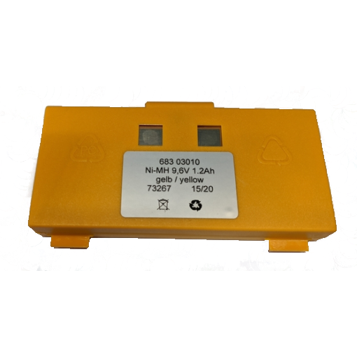 Batteria gialla 9,6V 1,2Ah Hetronic 68303010