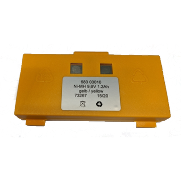 Batteria gialla 9,6V 1,2Ah Hetronic 68303010
