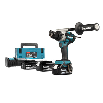 Trapano avvitatore con percussione 141Nm 18V LXT BL Makita DHP492RT3J