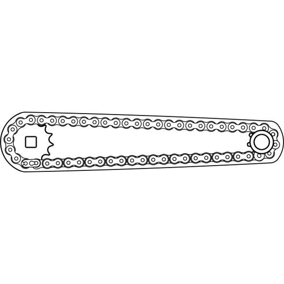 Prolunga a catena in alluminio per bussole 1/2" 236 K 1/2 Usag U02360700