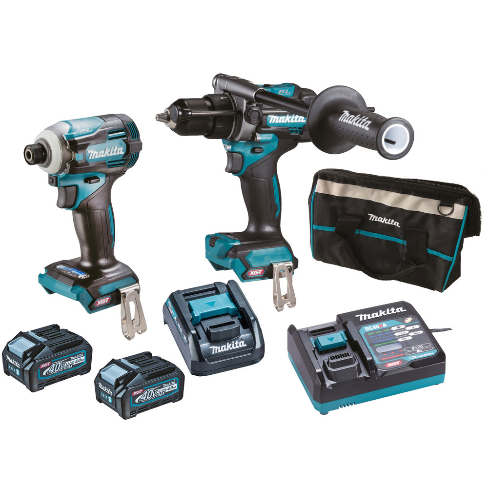 KIT MAKITA DK0114G201 HP001G+TD001G+2xBL4040+DC40RA